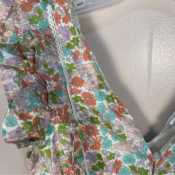 Love The Label Ines Cotton Tiered Floral Mini Dress - Picture 7 of 12